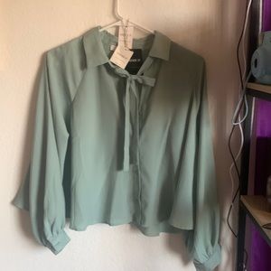 Mint Blue Blouse